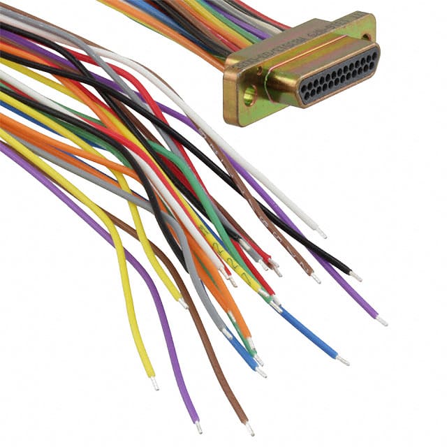 M83513/03-D03C MICRO-D PLUG 25POS PIN 18" WIRE