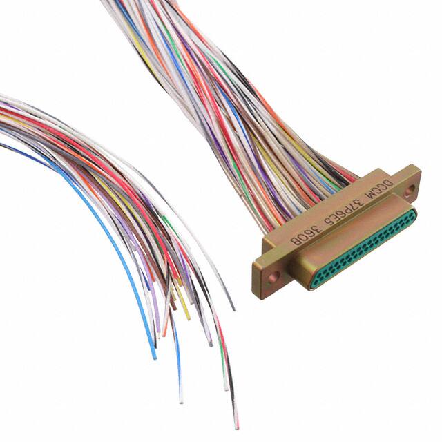 DCCM37P6E5-36.0B MICRO-D PLUG 37POS WIRE LEAD 36"