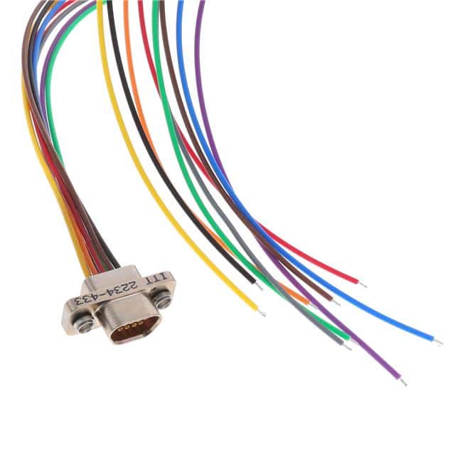 MDM-9SH003F-A174 CABLE ASY D TO WIRE 9P 457.2MM