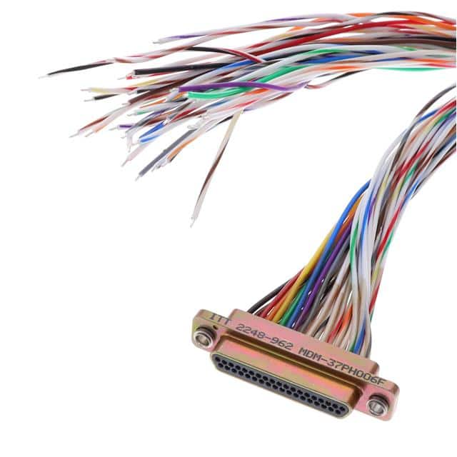 MDM-37PH006F CABLE ASY D TO WIRE 37P 914.4MM