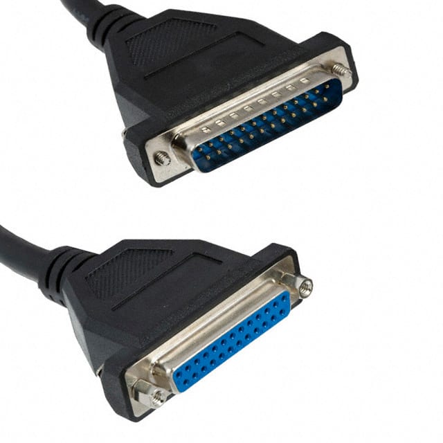 LDSUB-25-MF-CBL CABLE ASSY DB25 SHLD BLACK 2M
