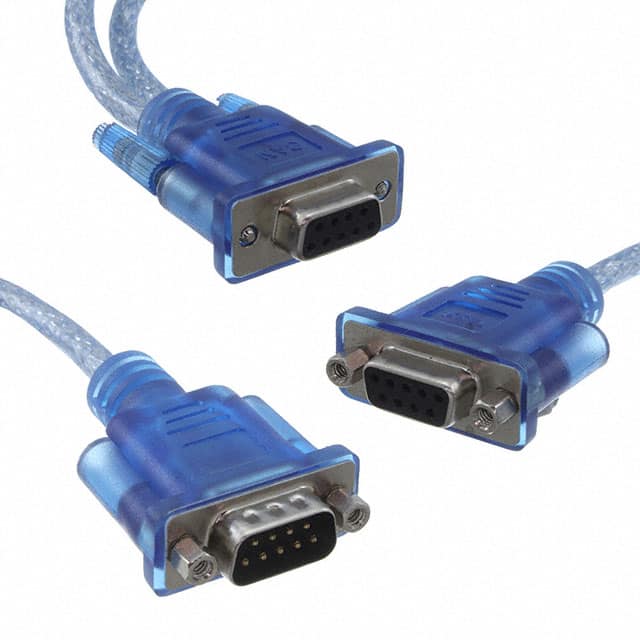 1.04.0076.00001 CABLE ASSY DB09 BLUE 219.96MM