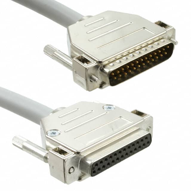 2302133 CABLE ASSY DB25 SHIELDED GRAY 1M