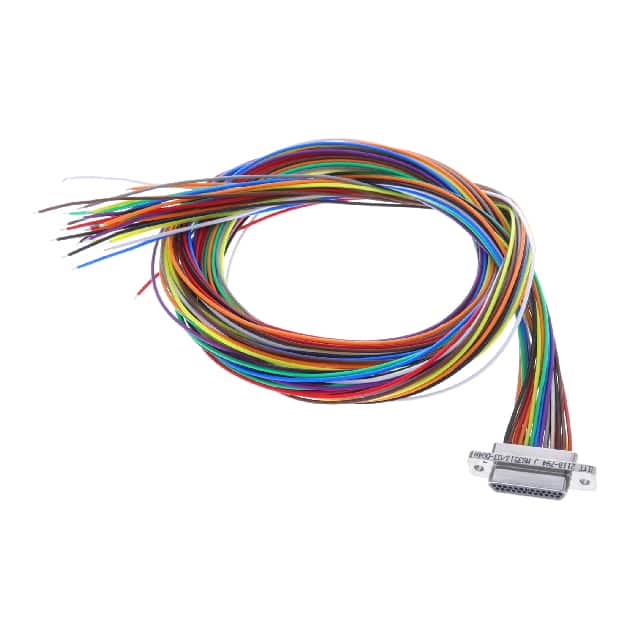 M83513/03-D04N CABLE DSUB PLUG 25POS LEADS 36"