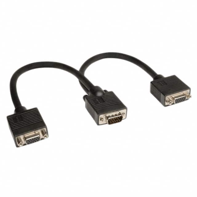 P516-001 CABLE ASSY HD15 SHLD BLK 304.8MM