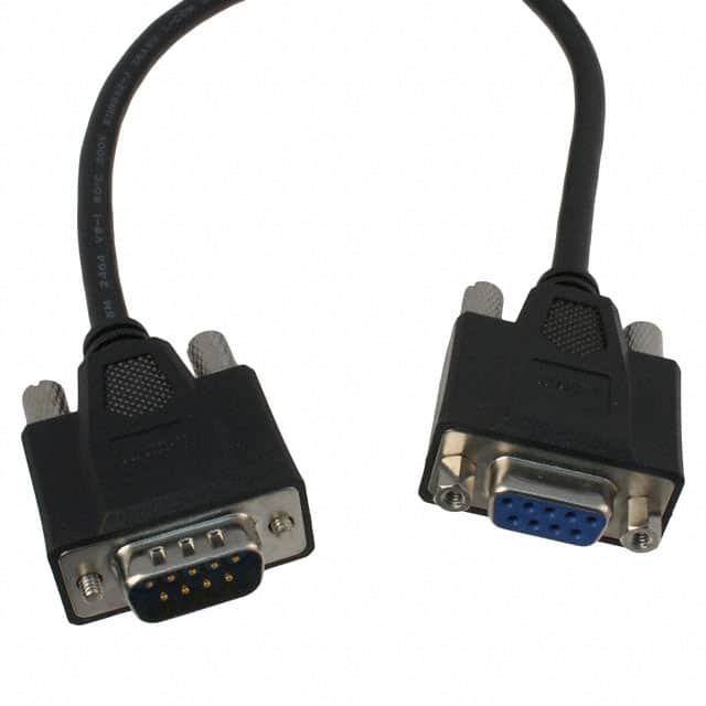 LDSUB-9-MF-CBL CABLE ASSY DB09 SHLD BLACK 3.05M