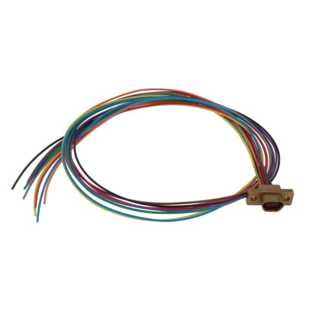 M83513/04-A12C 9 POS RCPT 36" COLR ETFE CD PLTD