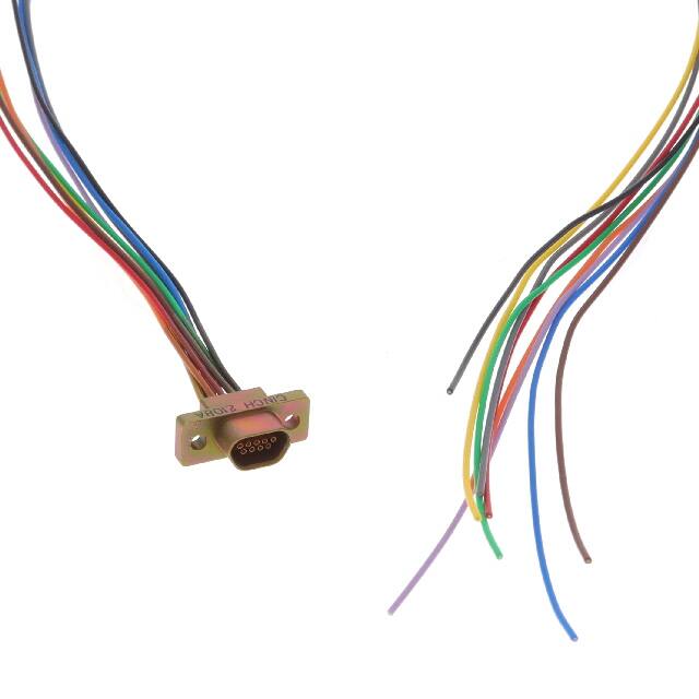 DCCM9S6E5-18.0B MICRO-D SKT 9POS WIRE LEAD 18"