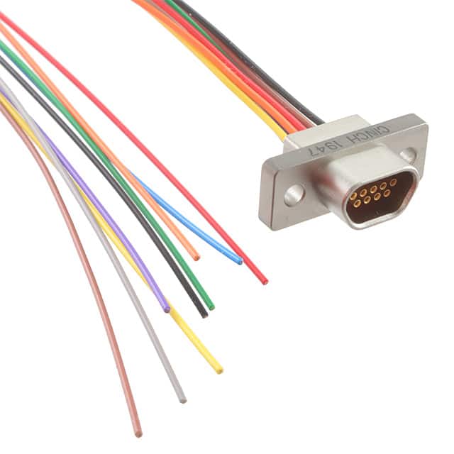 DCCM9S6E5-18.0BN MICRO-D SKT 9POS WIRE LEAD 18"