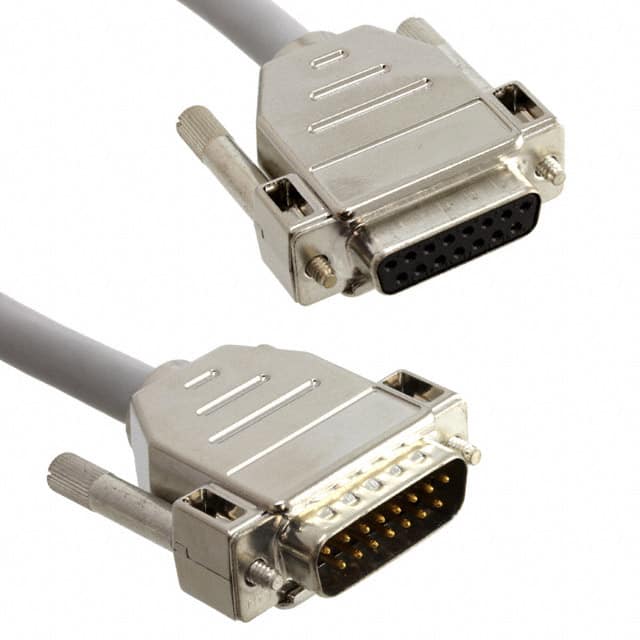 2302052 CABLE ASSY DB15 SHLD GRAY 500MM