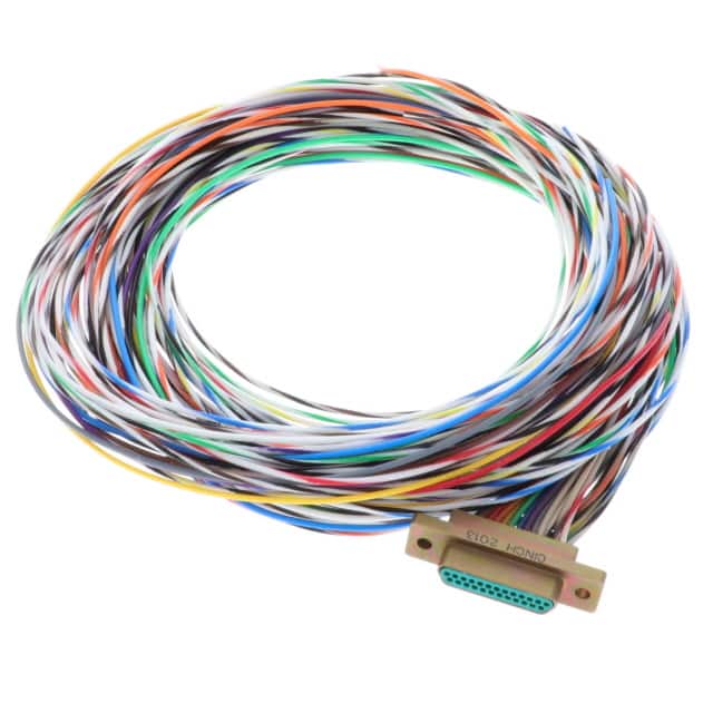 DCCM25P6E5-36.0B MICRO-D PLUG 25POS WIRE LEAD 36"