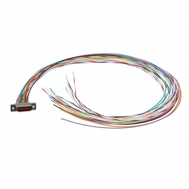DCCM21S6E5-18.0BN MICRO-D SKT 21POS WIRE LEAD 18"