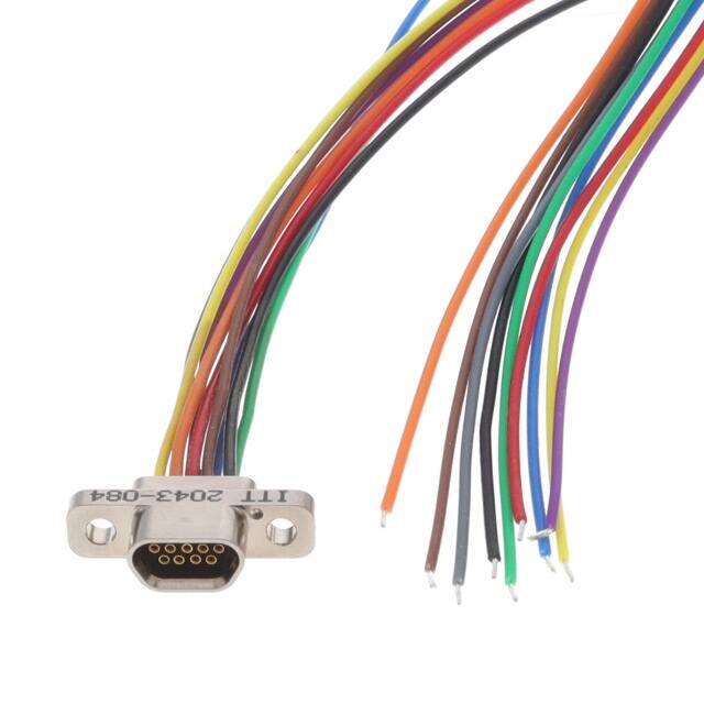 MDLM-9S6PS18B-F222 CONN MICRO-D RCPT 9POS 18IN WIRE