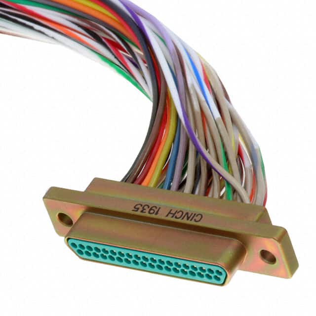 DCCM37P6E5-18.0B MICRO-D PLUG 37POS WIRE LEAD 18"
