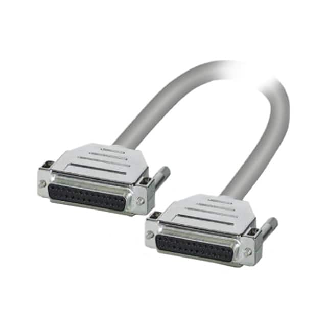 2305473 CABLE ASSY DB25 SHIELDED GRAY 1M