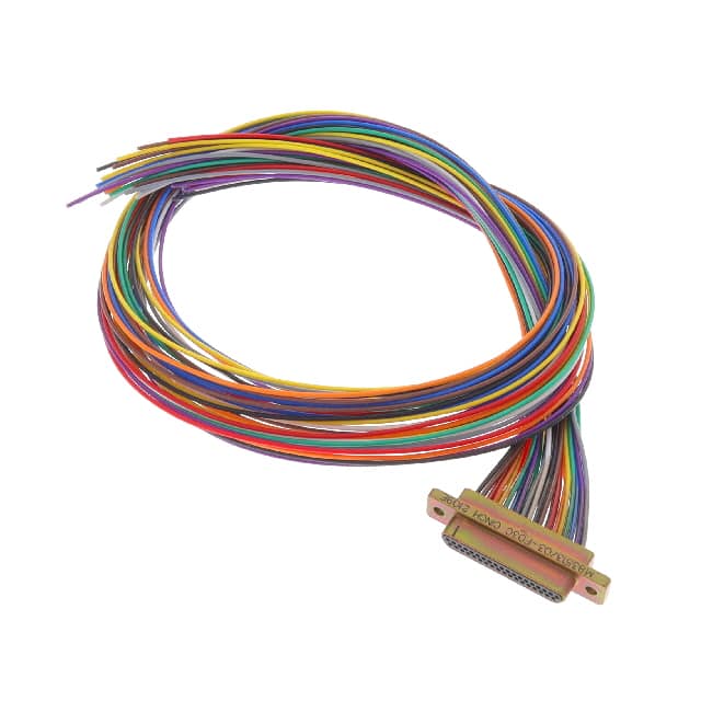 M83513/03-F03C 37 POS PLUG 18" COLR PTFE CD PLT