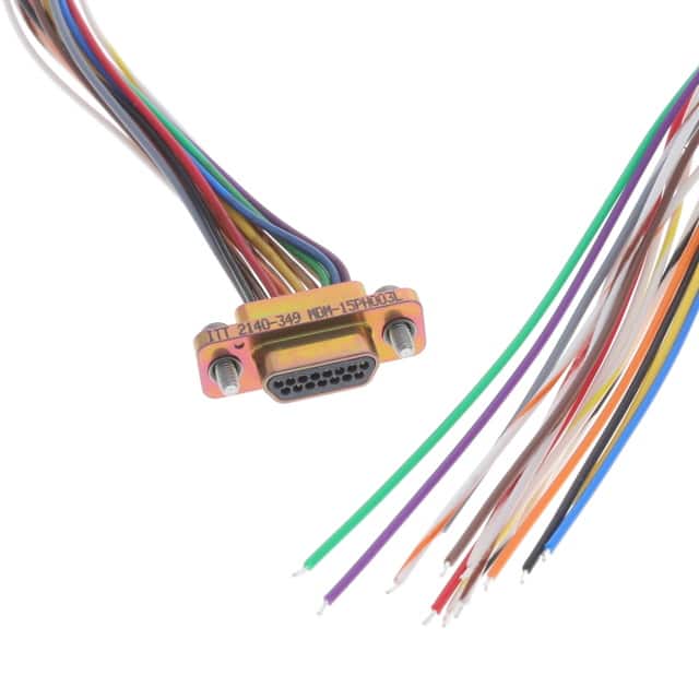 MDM-15PH003L CABLE ASY D TO WIRE 15P 457.2MM