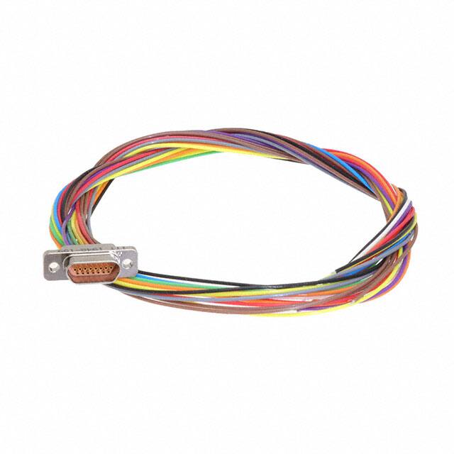 M83513/04-B03N CABLE DSUB RCPT 15POS LEADS 18"