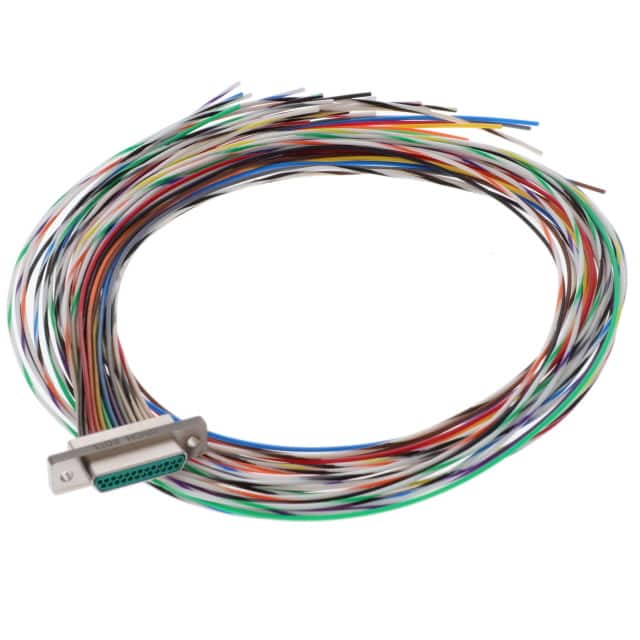 DCCM25P6E5-18.0BN MICRO-D PLUG 25POS WIRE LEAD 18"