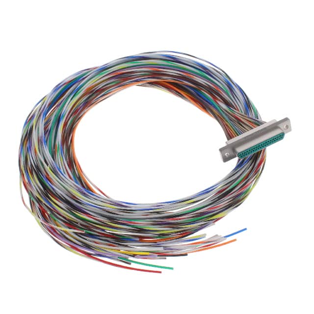 DCCM37P6E5-36.0BN MICRO-D PLUG 37POS WIRE LEAD 36"