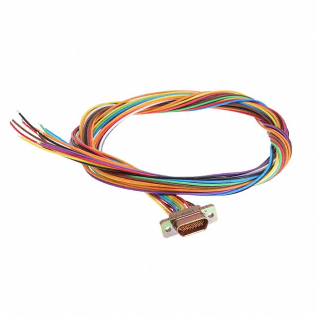 M83513/04-B04C CABLE DSUB RCPT 15POS LEADS 36"