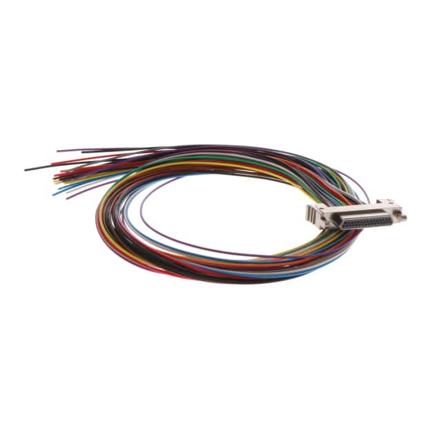 LMDP-031-N50-WD6Q18.0-1-RH LATCHING MICRO-D MALE 31POS 18IN