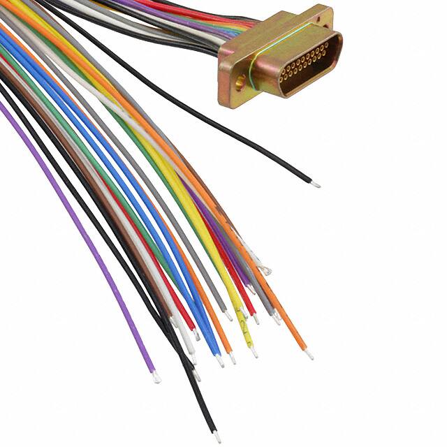 M83513/04-C03C MICRO-D RCPT 21POS SKT 18" WIRE