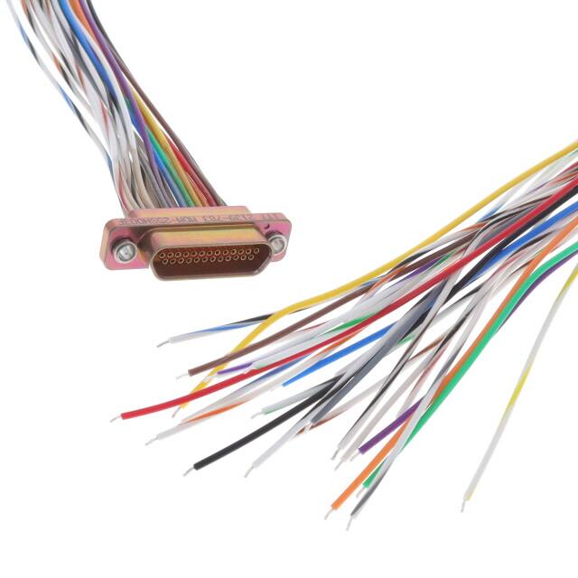 MDM-25SH003F CABLE ASY D TO WIRE 25P 457.2MM