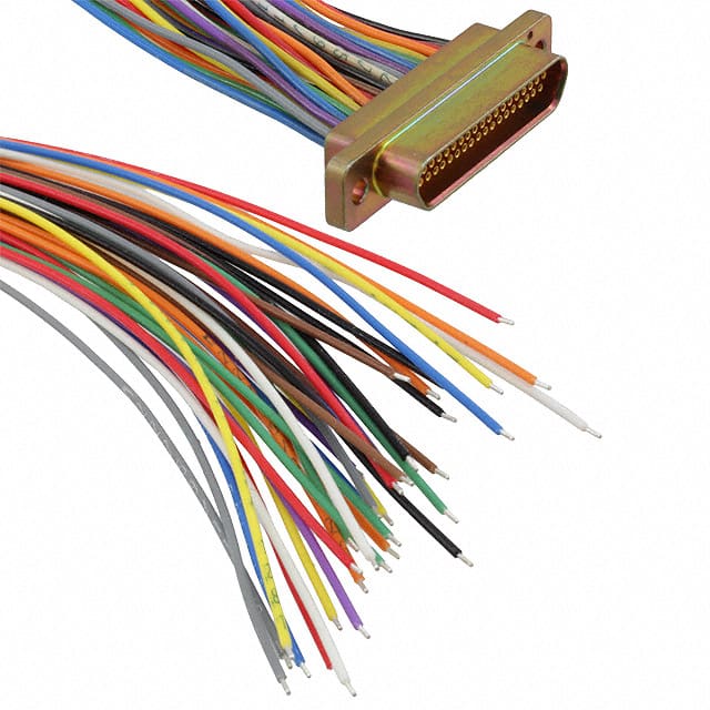 M83513/04-F03C MICRO-D RCPT 37POS SKT 18" WIRE