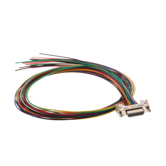 LMDP-021-N50-WD6Q18.0-1-RH LATCHING MICRO-D MALE 21POS 18IN