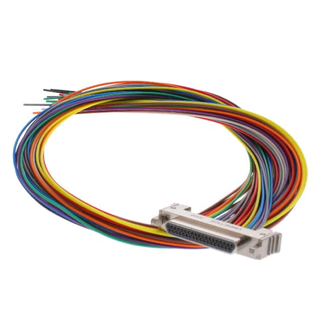 LMDP-037-N50-WD6Q18.0-1-RH LATCHING MICRO-D MALE 37POS 18IN