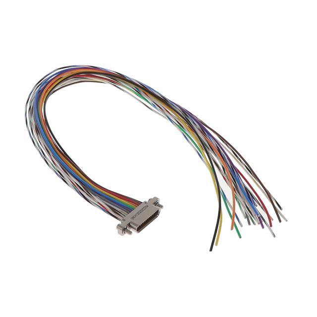 MQ-222-025-261-43WB D-SUB, RCPTL, .050", 2ROW, 25POS