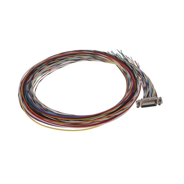 MM-212-025-161-22WD D-SUB, PLUG, .050", 2ROW, 25POS,
