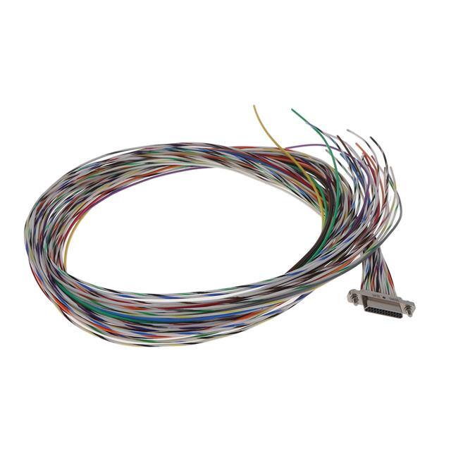 MQ-212-025-161-41WD D-SUB, PLUG, .050", 2ROW, 25POS,