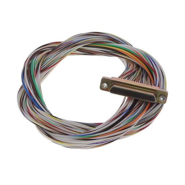 MDM-37PH003F-F222 CABLE ASY D TO WIRE 37P 457.2MM