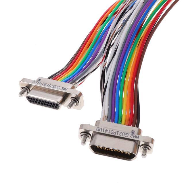 MM-2J2-021-PS1-41UD D-SUB, RCPTL, .050", 2ROW, 21POS