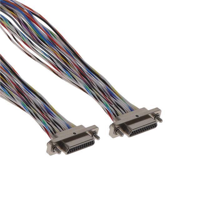 MM-2J2-025-PP1-43WA D-SUB, RCPTL, .050", 2ROW, 25POS
