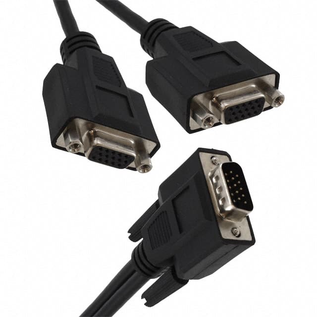 P516-001-HR CABLE ASSY HD15 SHLD BLK 304.8MM