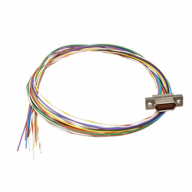 DCCM15S6E5-18.0BN MICRO-D SKT 15POS WIRE LEAD 18"