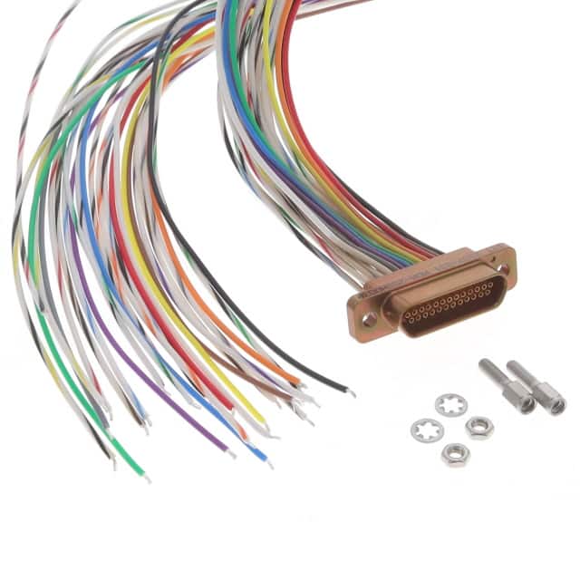 MDM-25SH003P CABLE ASY D TO WIRE 25P 457.2MM