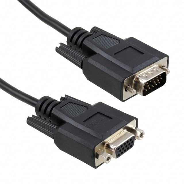 P510-025 CABLE ASSY HD15 SHLD BLACK 7.62M