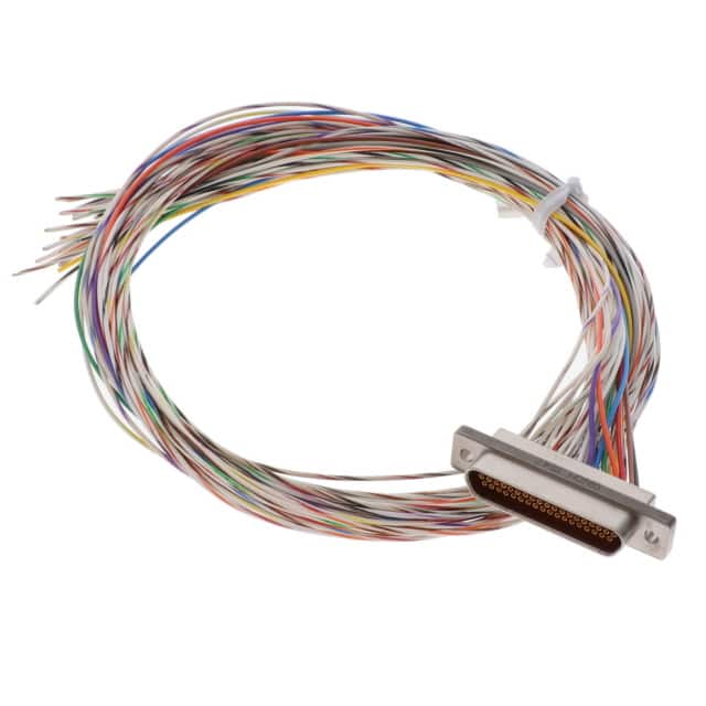 DCCM37S6E5-18.0BN MICRO-D SKT 37POS WIRE LEAD 18"