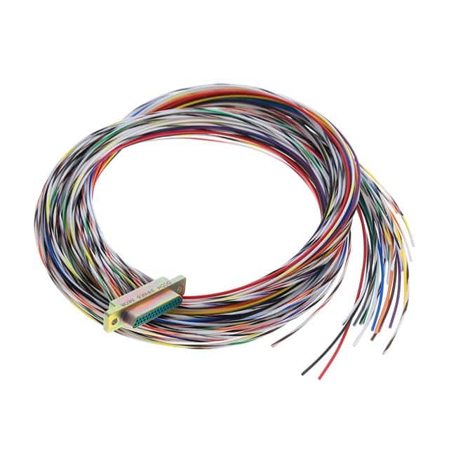 DCCM31P6E5-36.0B MICRO-D PLUG 31POS WIRE LEAD 36"