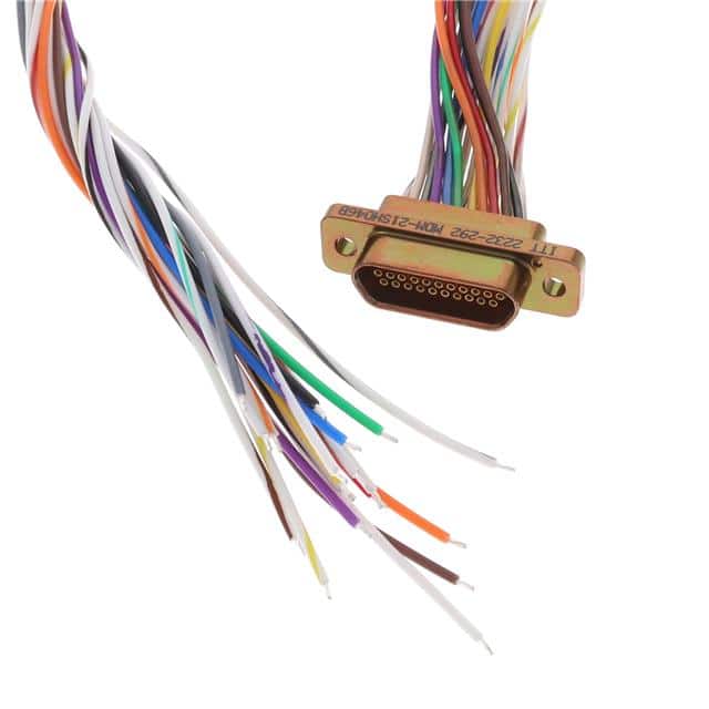 MDM-21SH046B CABLE ASSY D TO WIRE 21P 1.83M