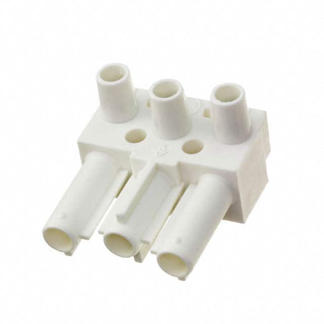 160053 CONN PLUG 3POS SCREW WHT