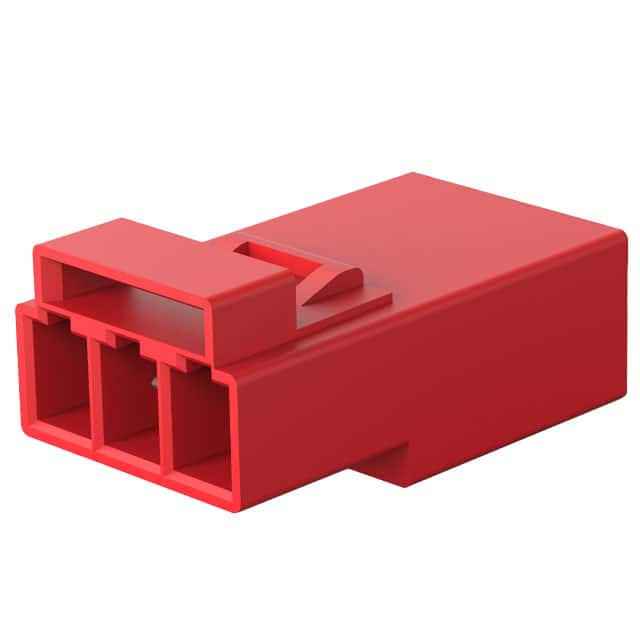 2834055-4 REC, 3P LATCHED POKE-IN WTW CONN