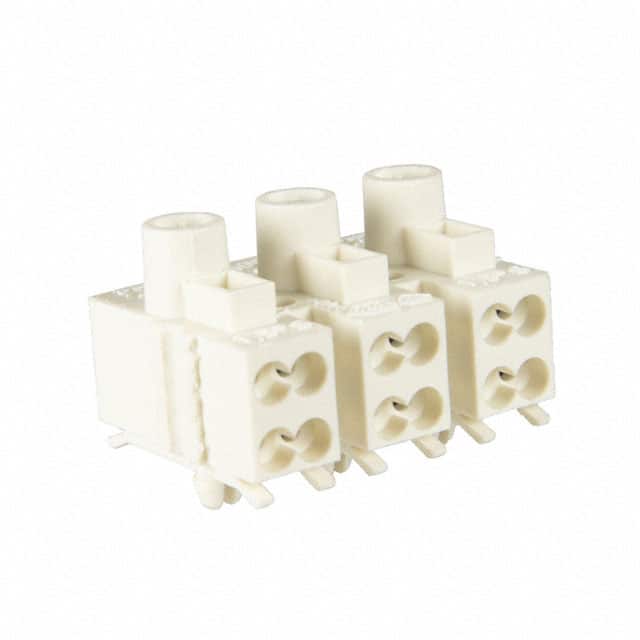 114203 CONN TERM STRIP 3POLE SCREWLESS
