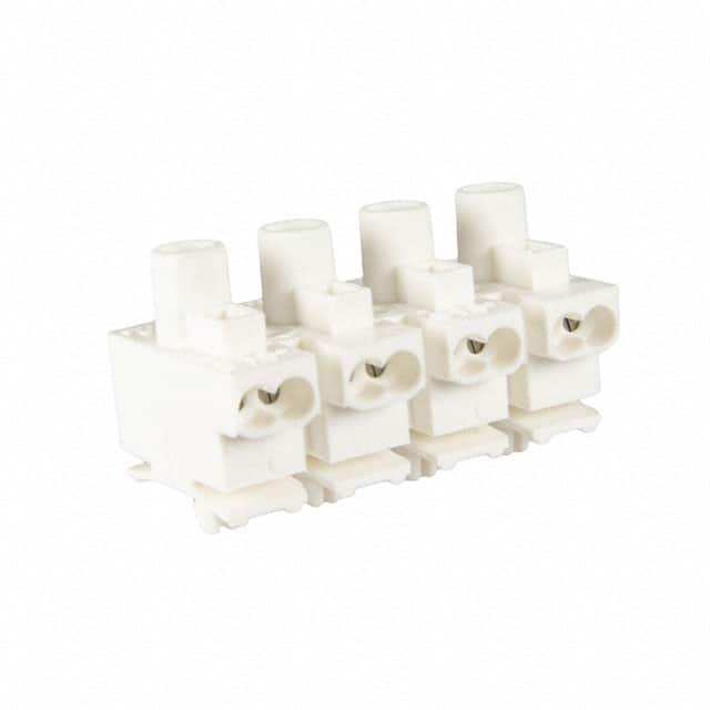 114804 CONN TERM STRIP 4POLE SCREWLESS