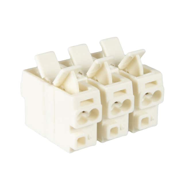 112403 CONN TERM STRIP 3POLE SCREWLESS