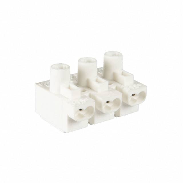 114603 CONN TERM STRIP 3POLE SCREWLESS